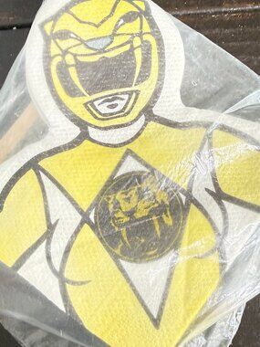 Yellow Power Ranger Vintage Party Express Napkins Pack of 16 Vintage NEW